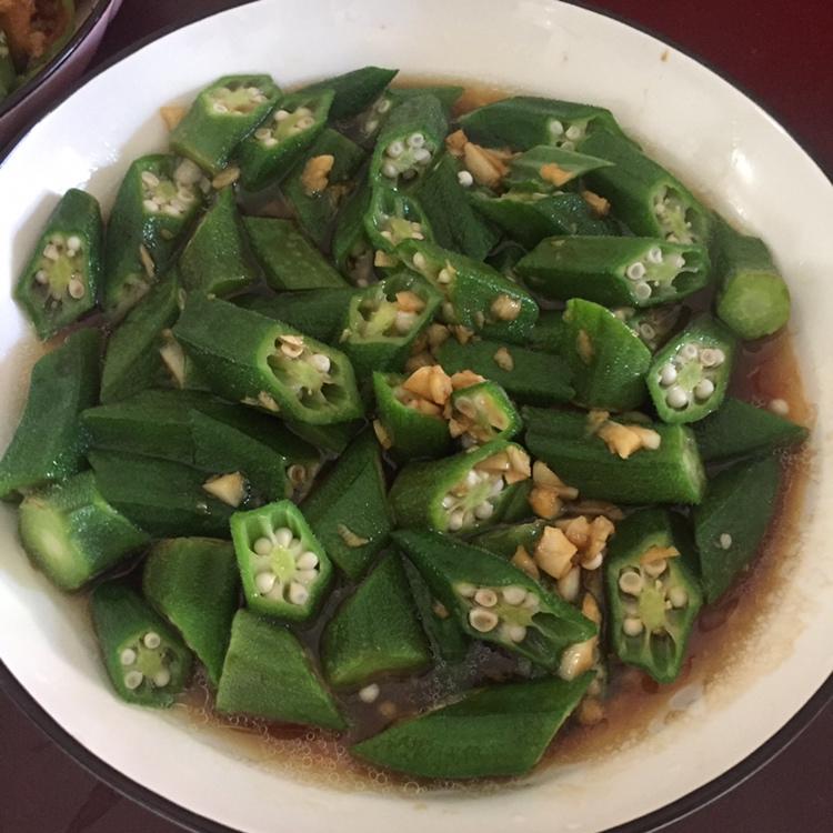 秋葵最好吃的做法，蒜香秋葵
