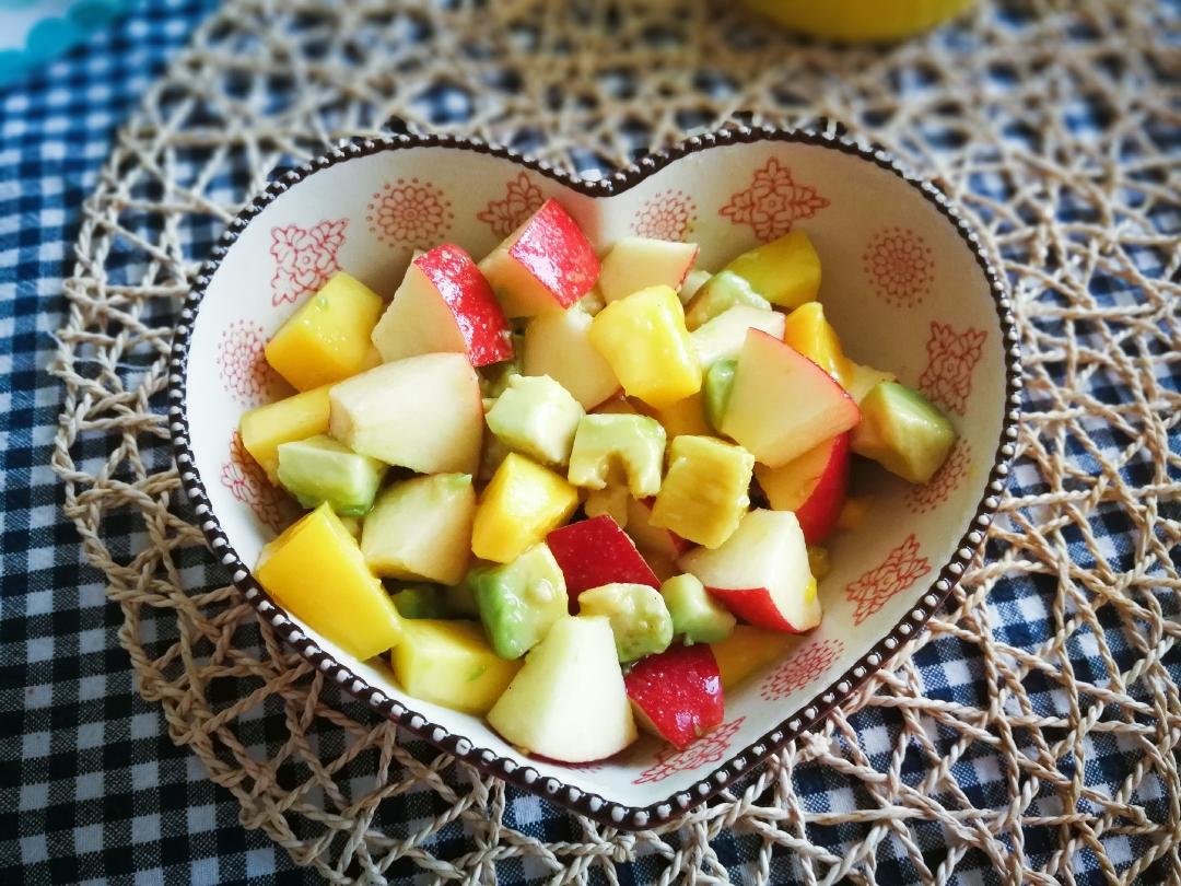 牛油果水果沙拉-高颜值|健康瘦身食谱的做法