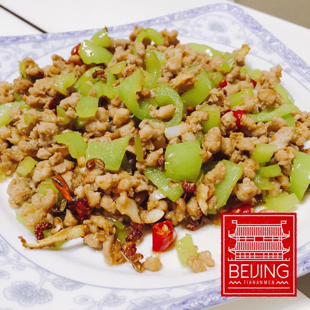 青椒肉末
