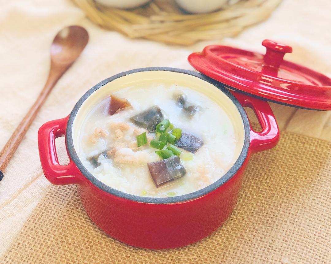 软绵糯香·皮蛋瘦肉粥（珐琅锅）的做法