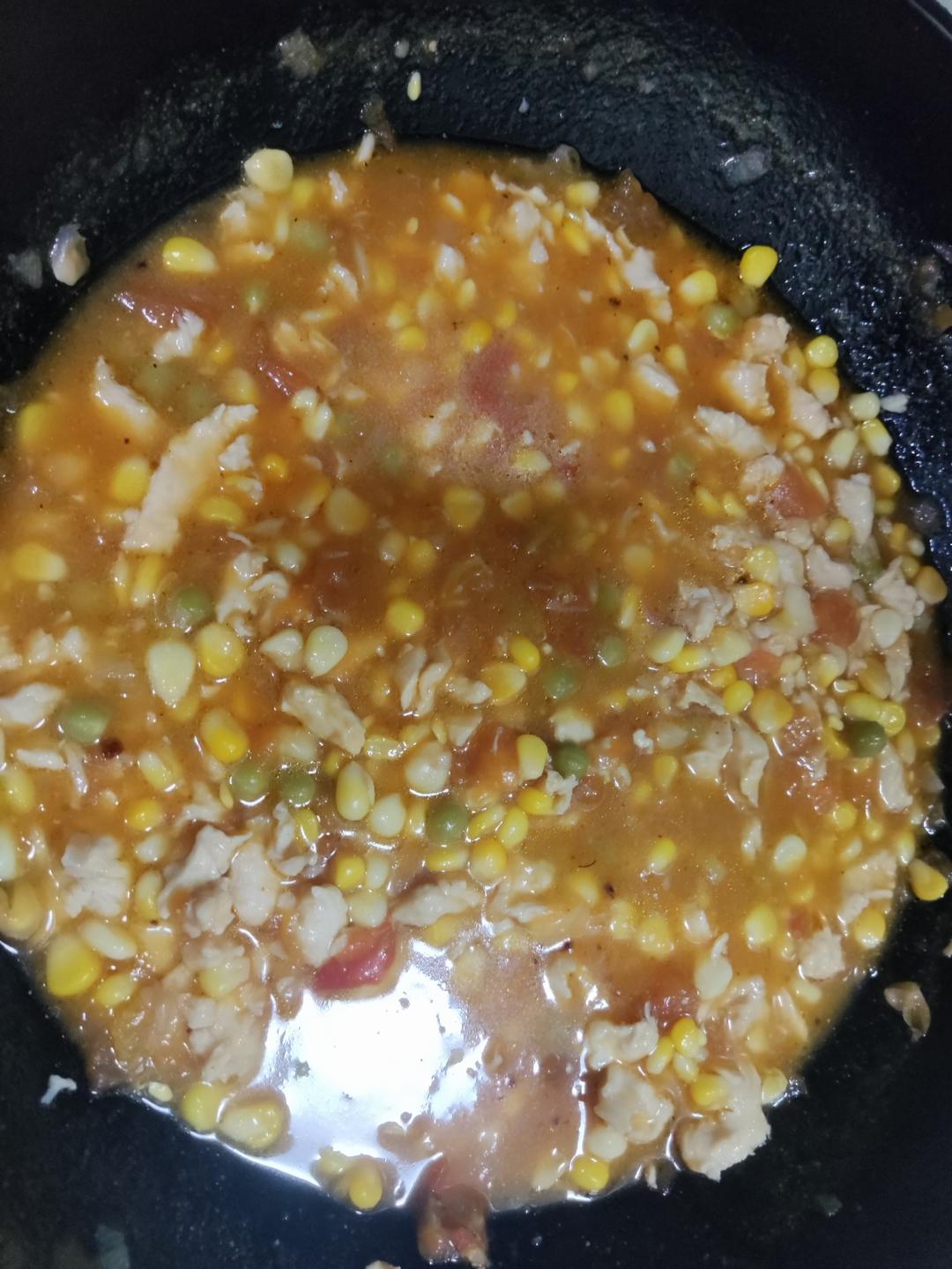 减肥餐必备🔥低卡饱腹好吃不胖的茄汁玉米鸡胸肉