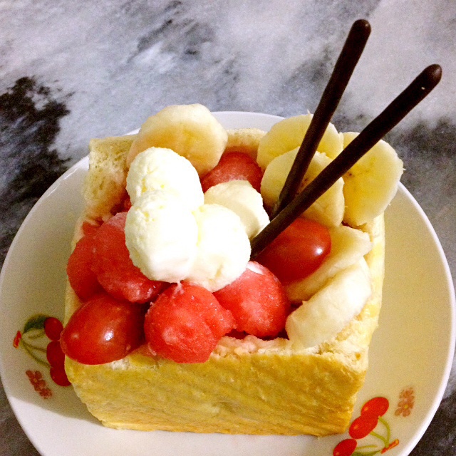 雪中漫步_rvga做的冰淇淋吐司盒