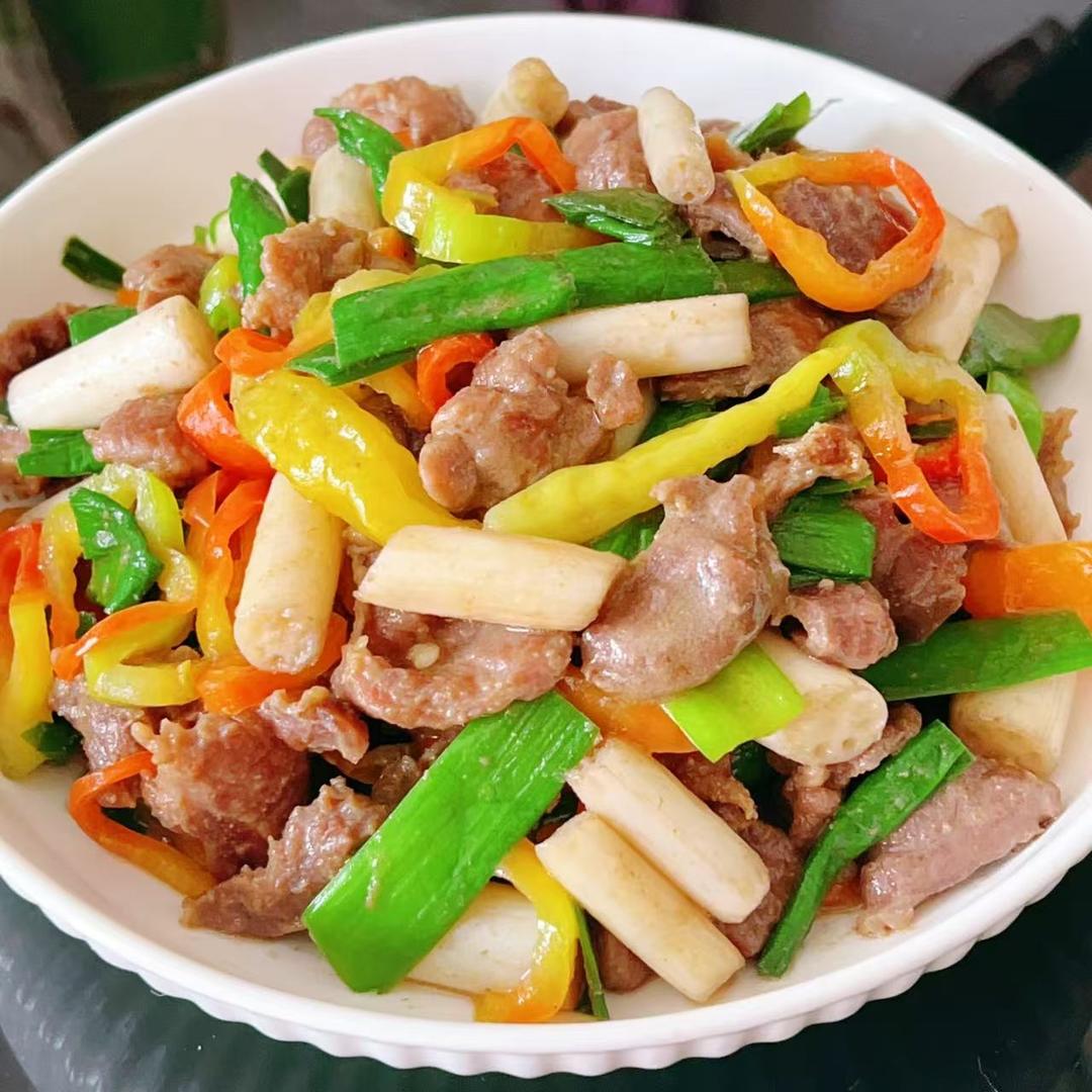 泡藕带炒牛肉🥩