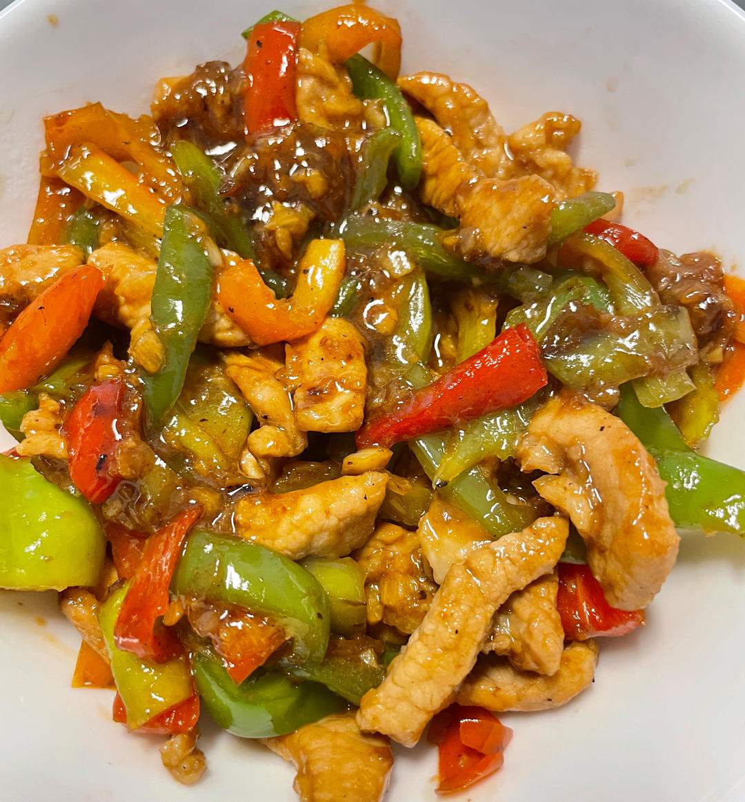 ‼️好吃到舔盘的青椒肉丝盖浇饭