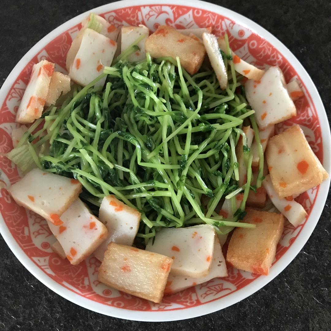 凉拌豌豆苗