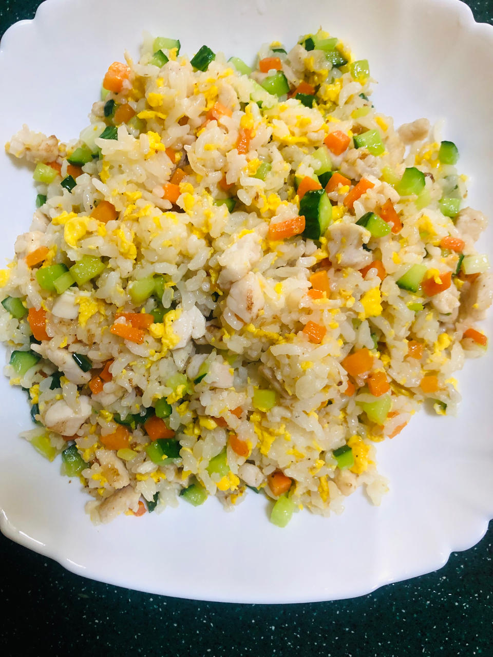 katie316做的杂蔬鸡丁炒饭