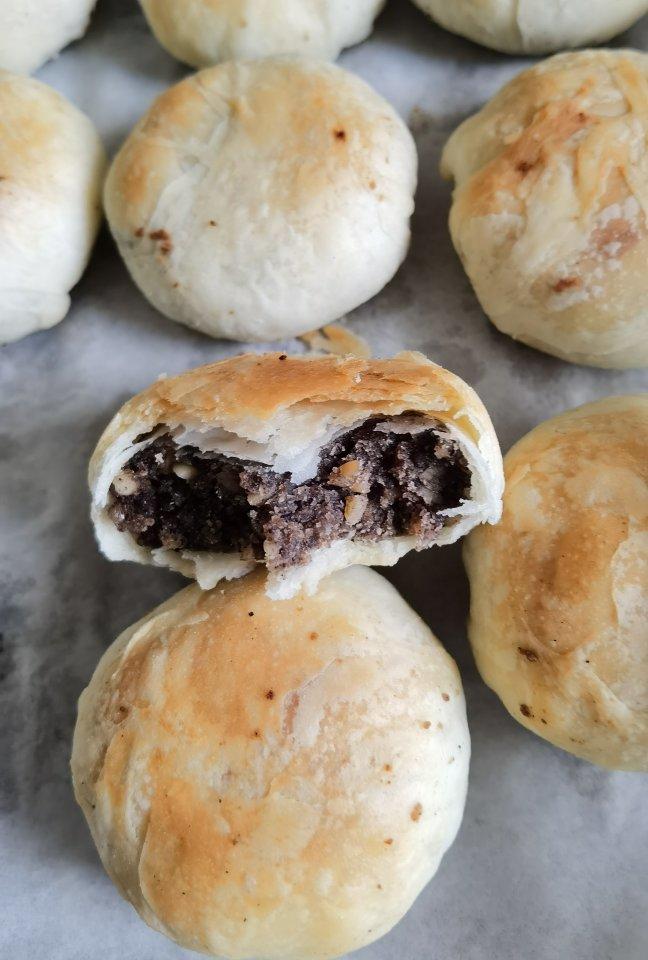 ❗❗减油减糖版椒盐黑麻月饼