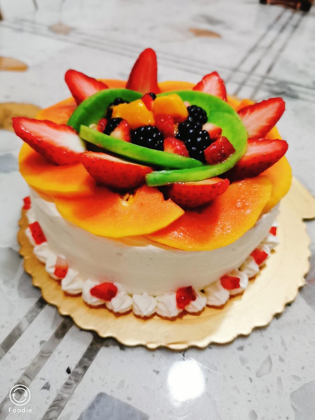 6寸原味戚风蛋糕