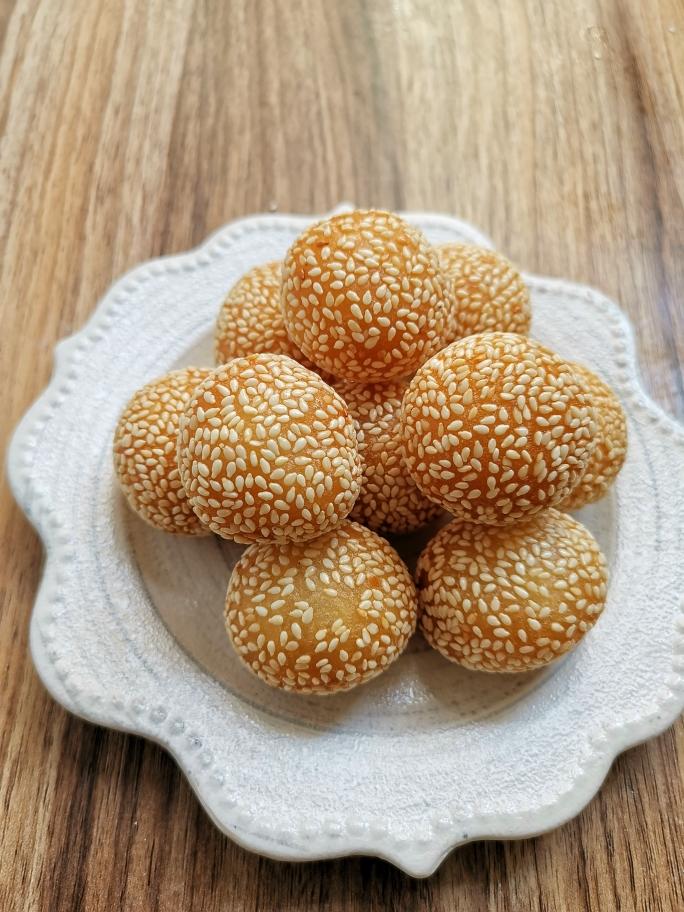 空心芝麻球,麻元,麻球的做法