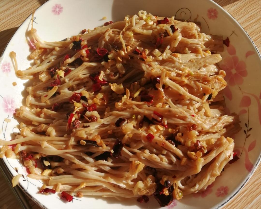 不用锡纸的金针菇家常简易做法