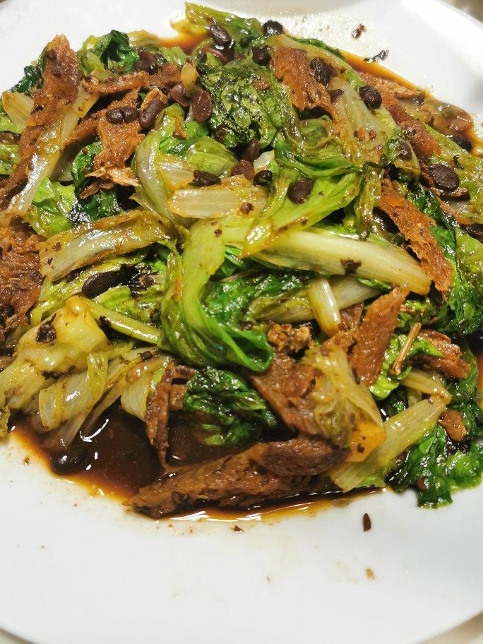 豆豉鲮鱼西生菜