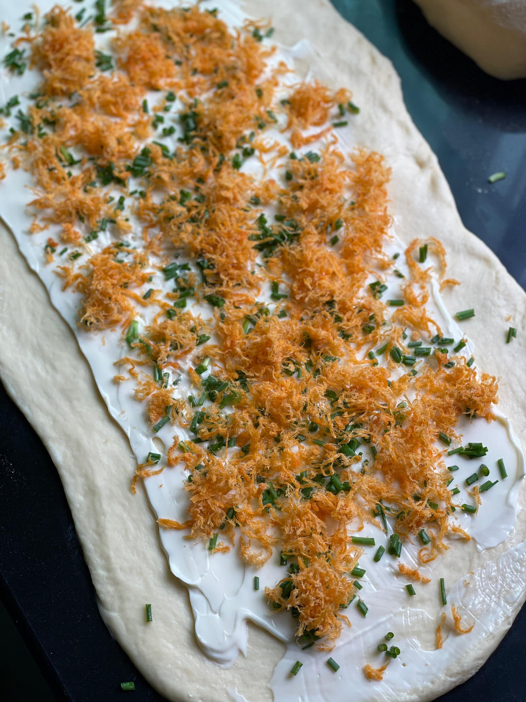 香葱肉松手撕吐司