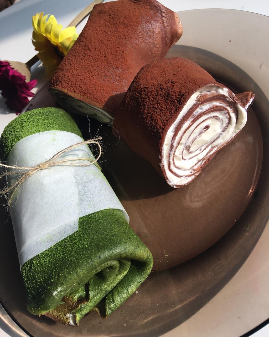 咖啡百利甜巧克力千层毛巾卷