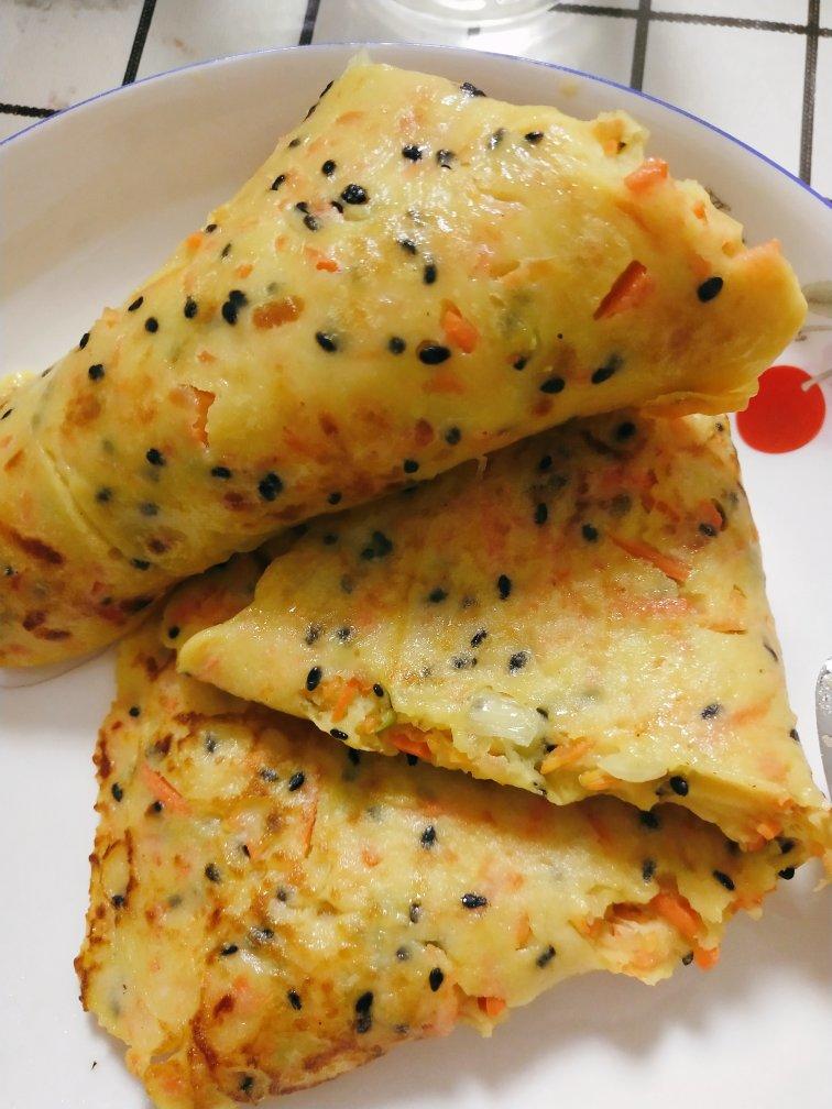 简单快手蔬菜鸡蛋煎饼
