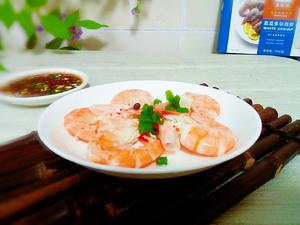 白灼厄瓜多尔白虾～太阳谷食谱的做法 步骤11