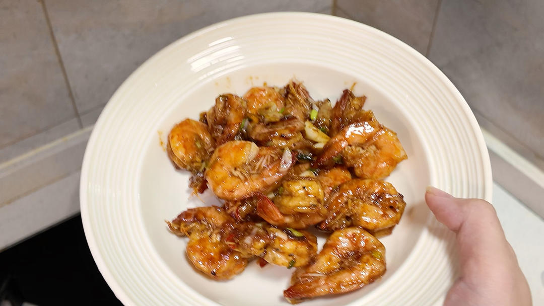 爆炒芥末基围虾