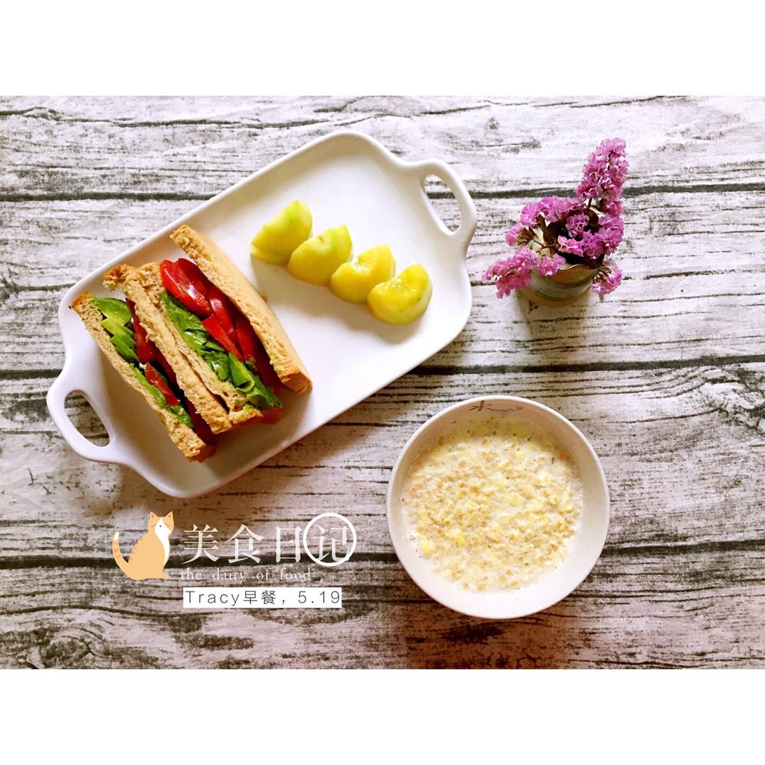 牛奶鸡蛋燕麦
