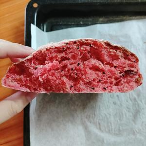 火龙果蔓越莓脆皮面包（不用揉面的面包）的做法 步骤13