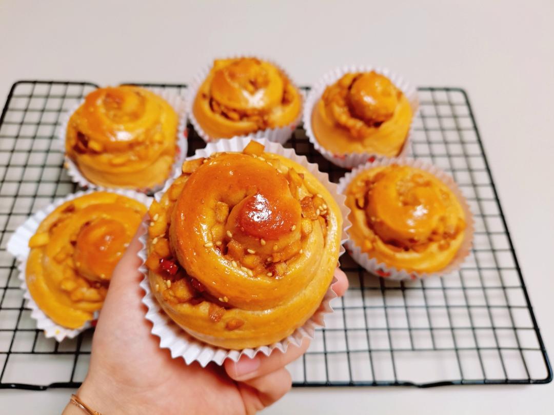 苹果肉桂面包卷 x 博世厨师机