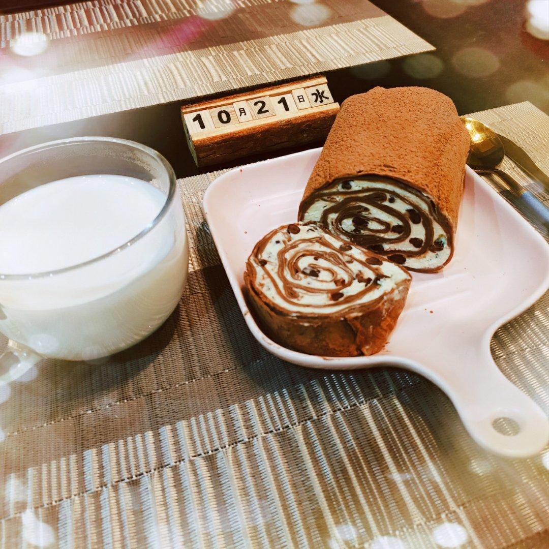 网红的毛巾卷蛋糕