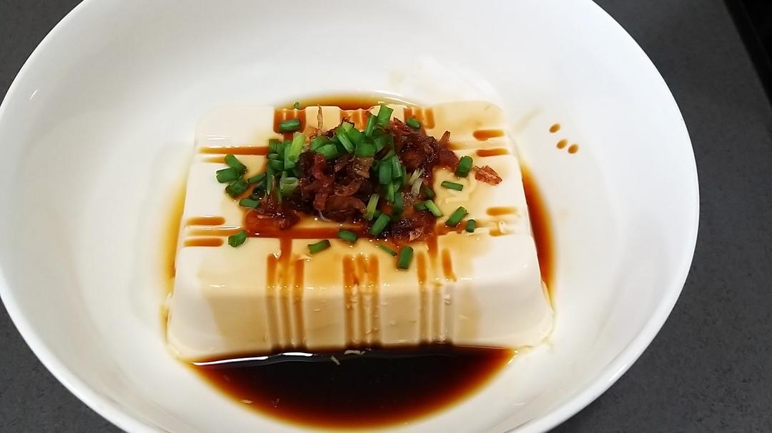 “葱油豆腐”