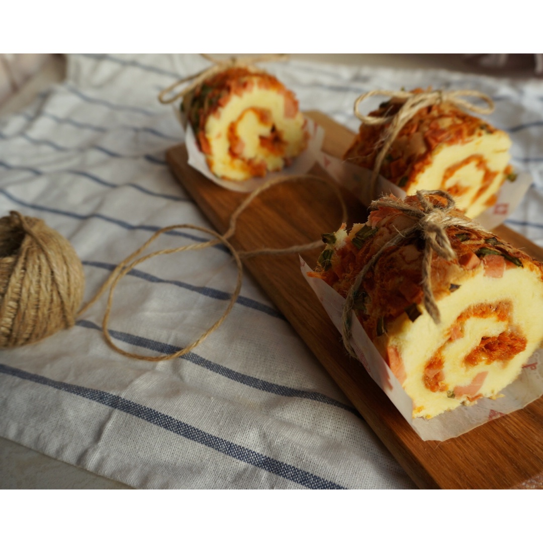 超赞的肉松火腿蛋糕卷