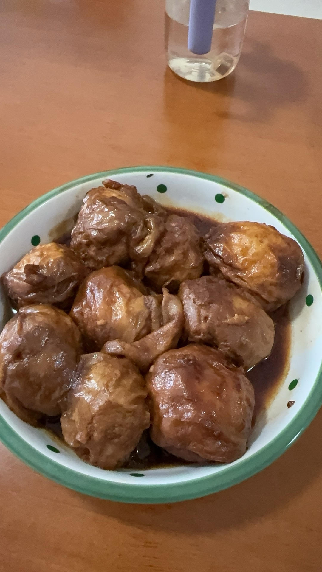 红烧油面筋塞肉