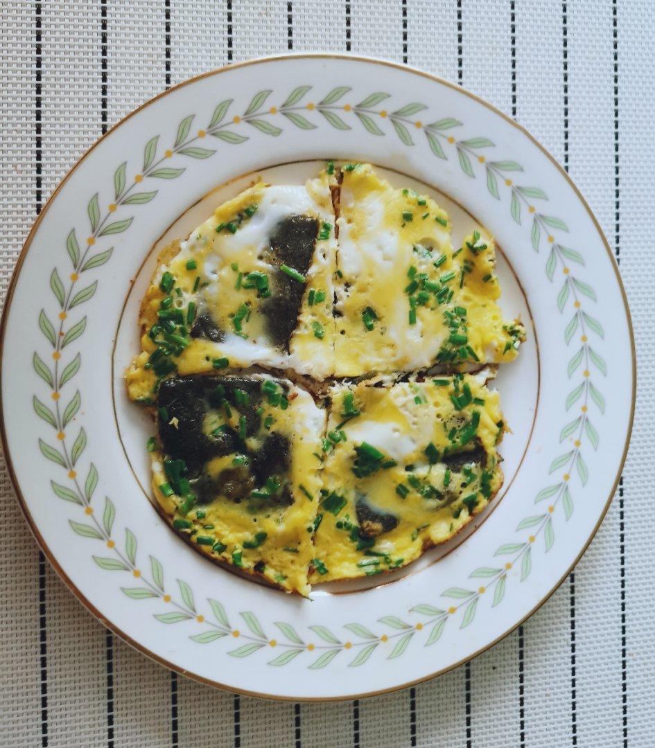 鸡蛋糯米青（艾草麻糍）