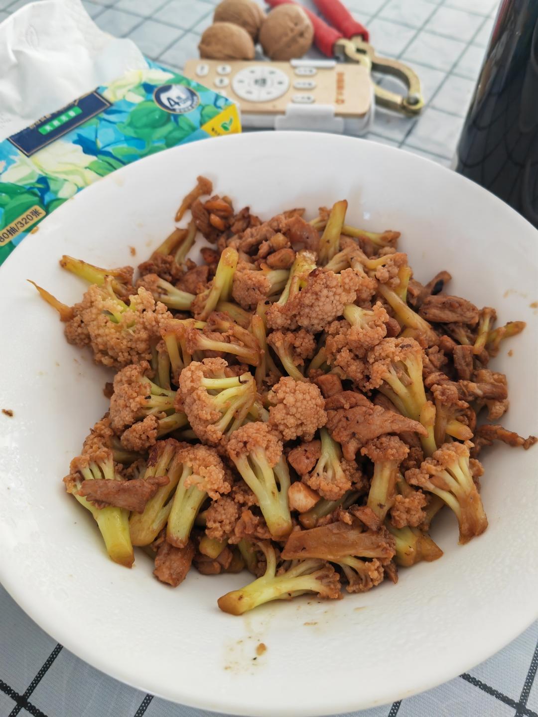 不好吃你来打我的干锅有机花菜