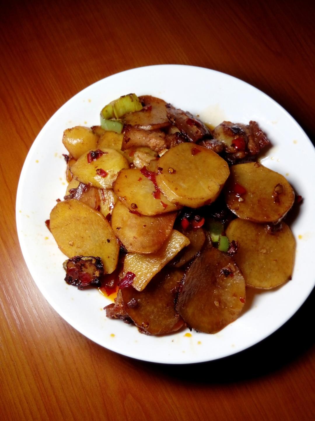 海底捞回锅土豆片的做法