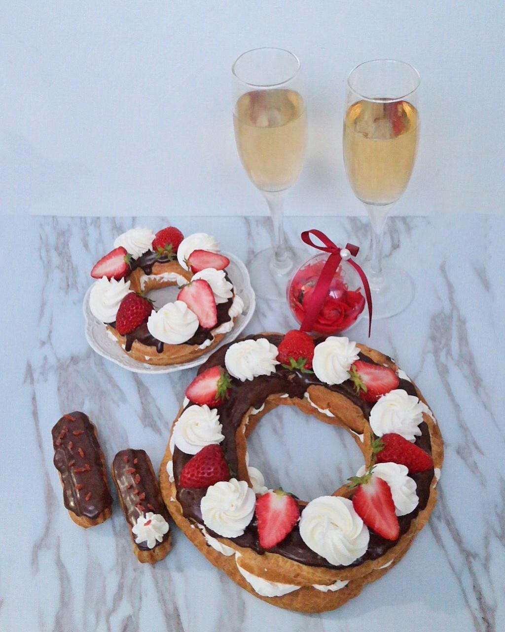 高颜值的花环泡芙