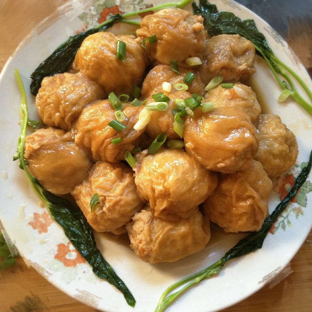 家乡味，肉酿面筋