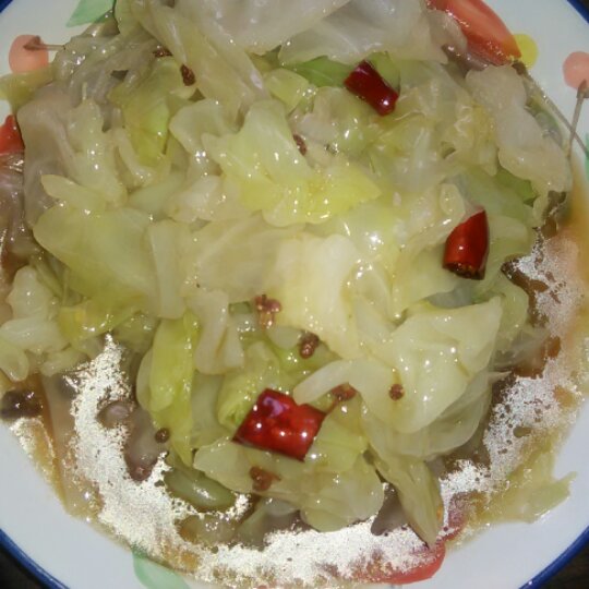 秋天的凤做的炝拌莲花白