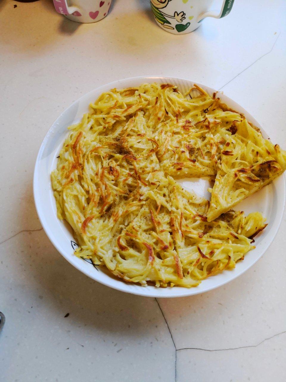 土豆丝鸡蛋饼