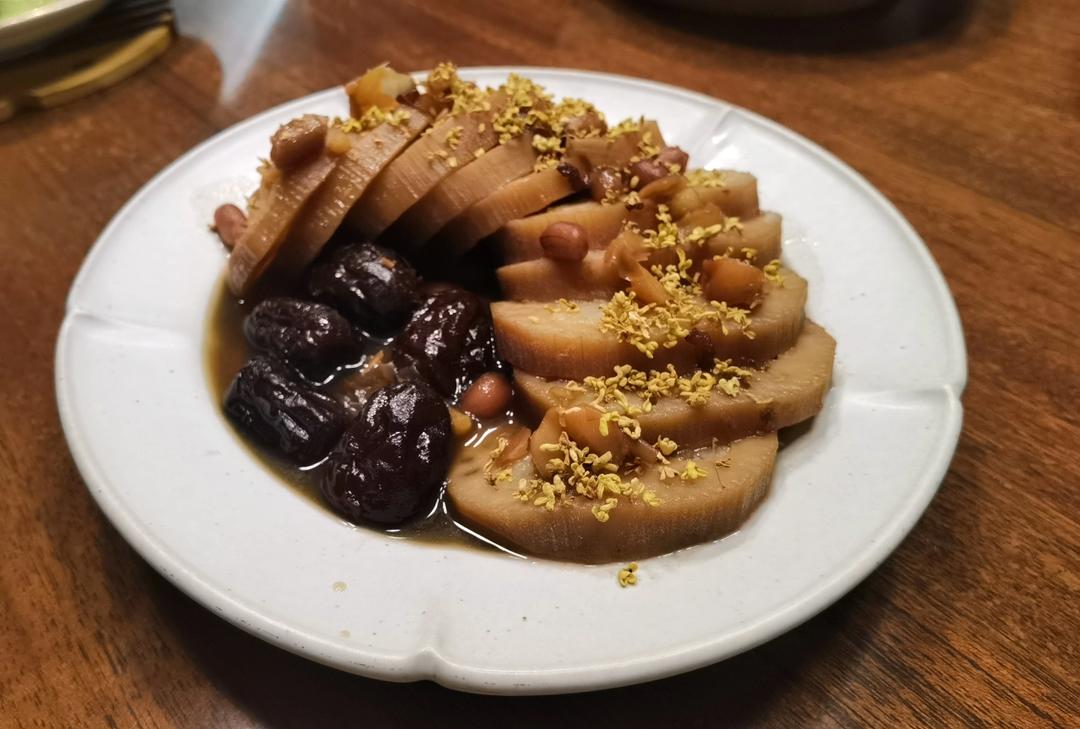 【曼食慢语】桂花红糖糯米藕