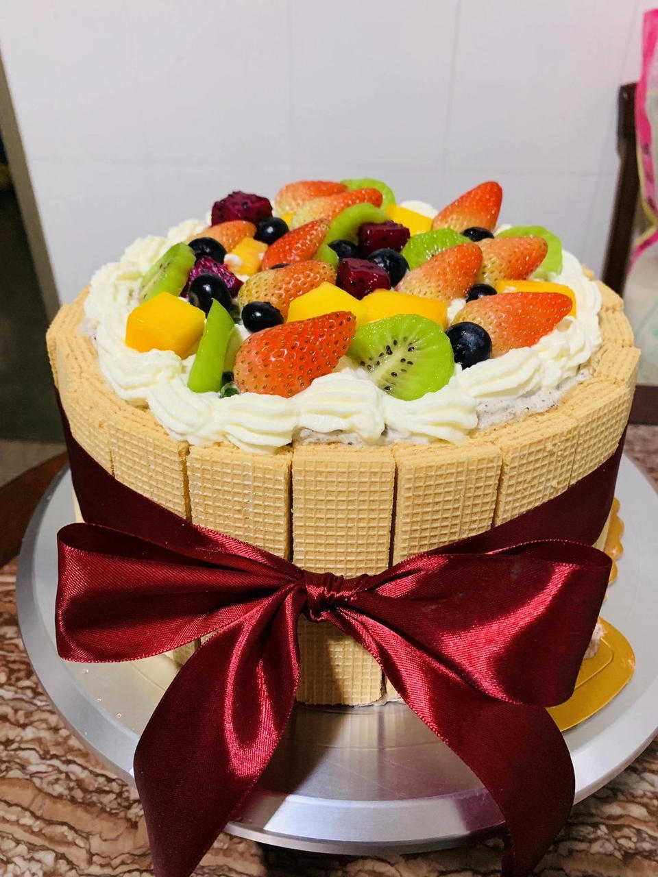 榴莲威化蛋糕【曼食慢语】