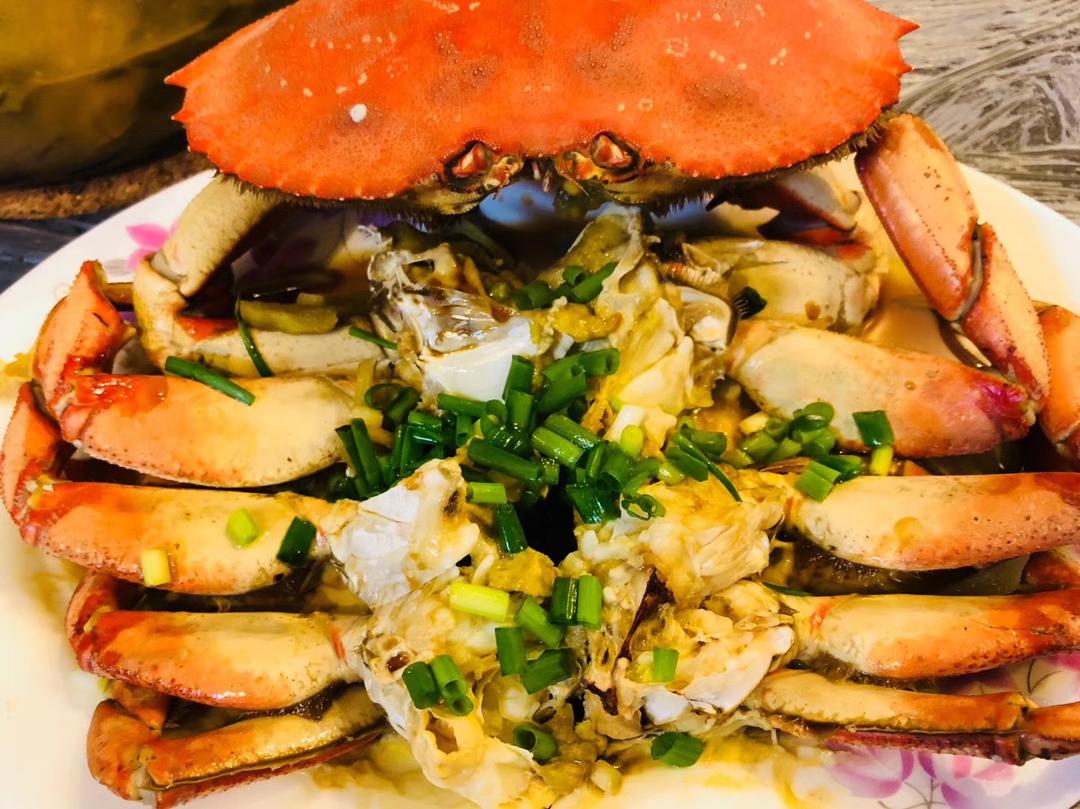 油淋珍宝蟹～快手晚餐的做法