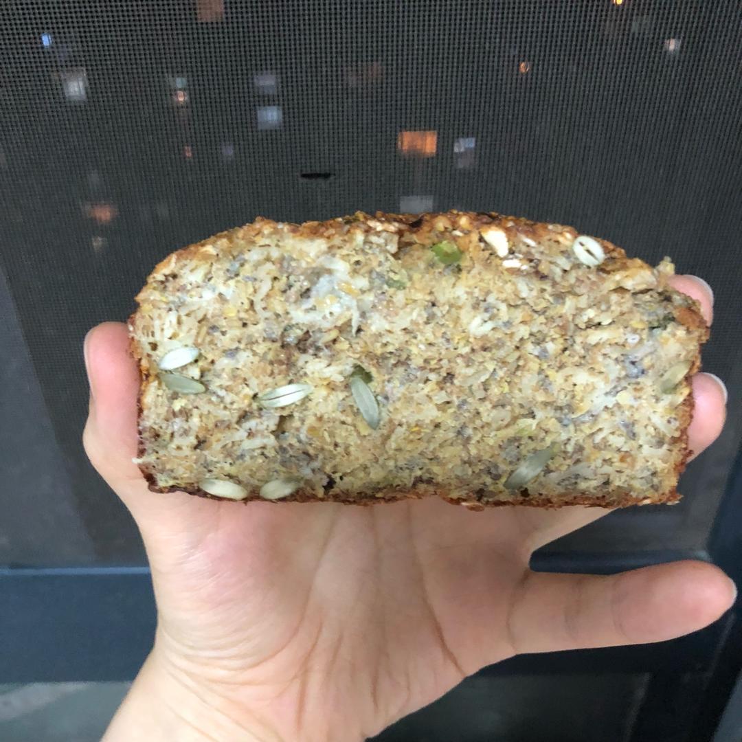 燕麦杂籽快手面包丨健康·烘焙