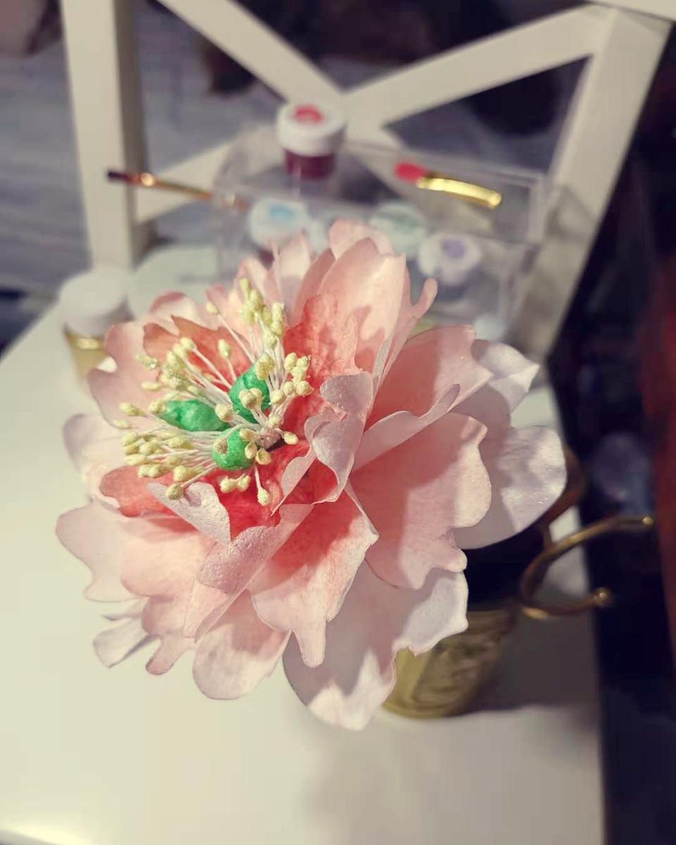 糯米纸、糖纸花-玫瑰