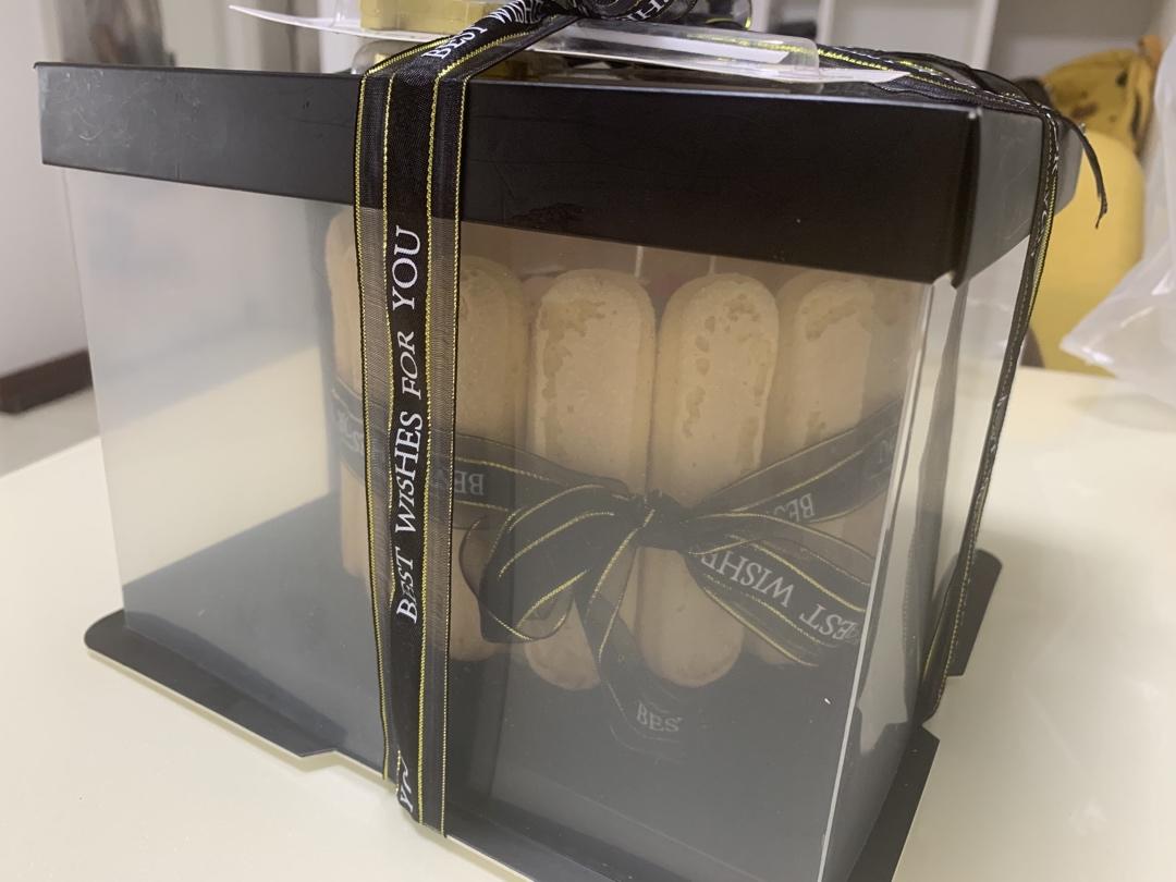 手指饼干➕水果戚风蛋糕（八寸）