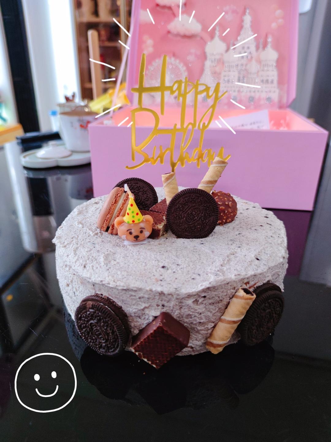 不用裱花的海盐奥利奥奶油蛋糕