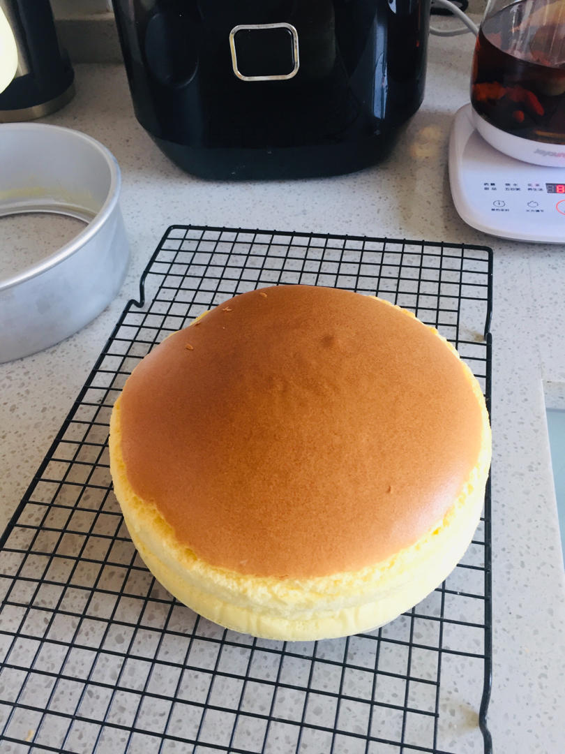 8寸圆形模具的古早蛋糕，完美方子！