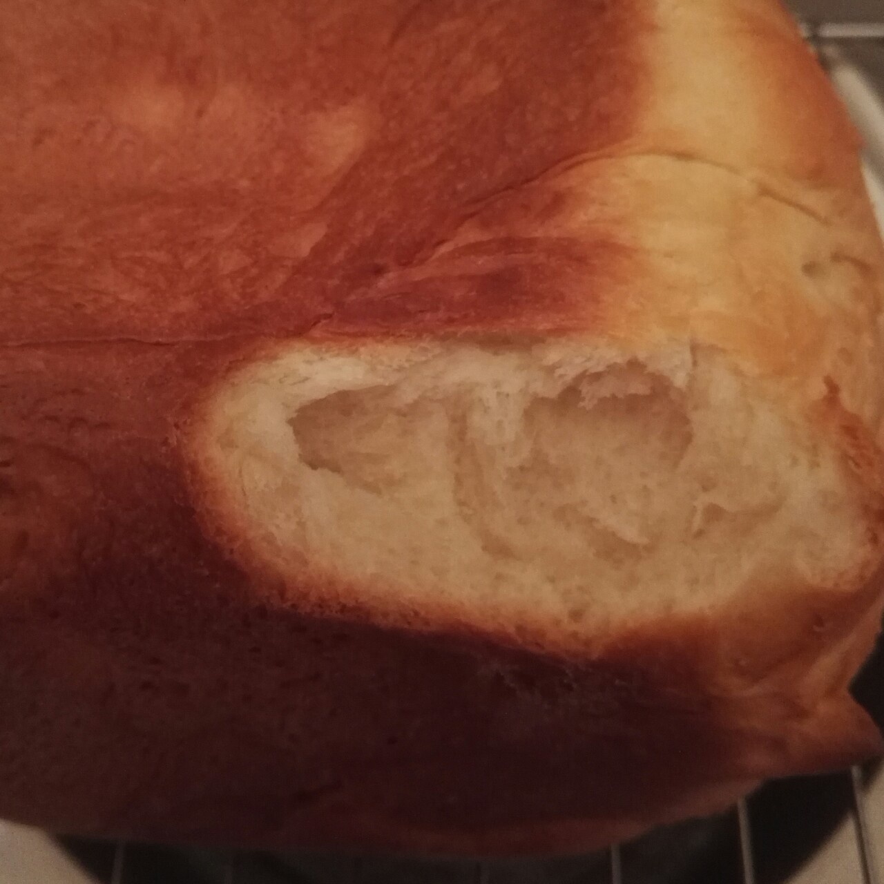 超级好吃的原味面包（面包机版）