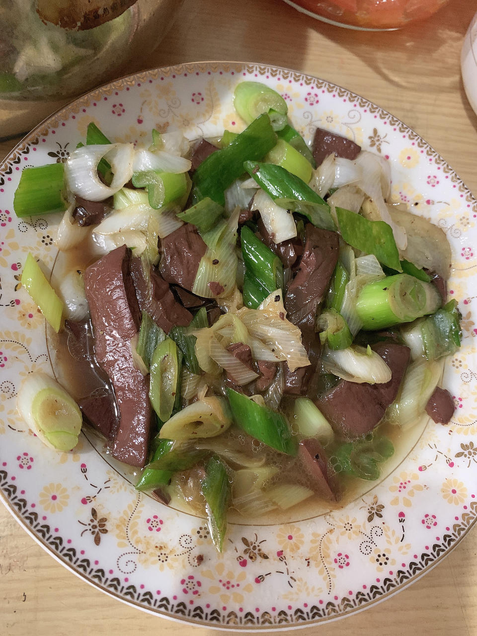 家常炒鸭血