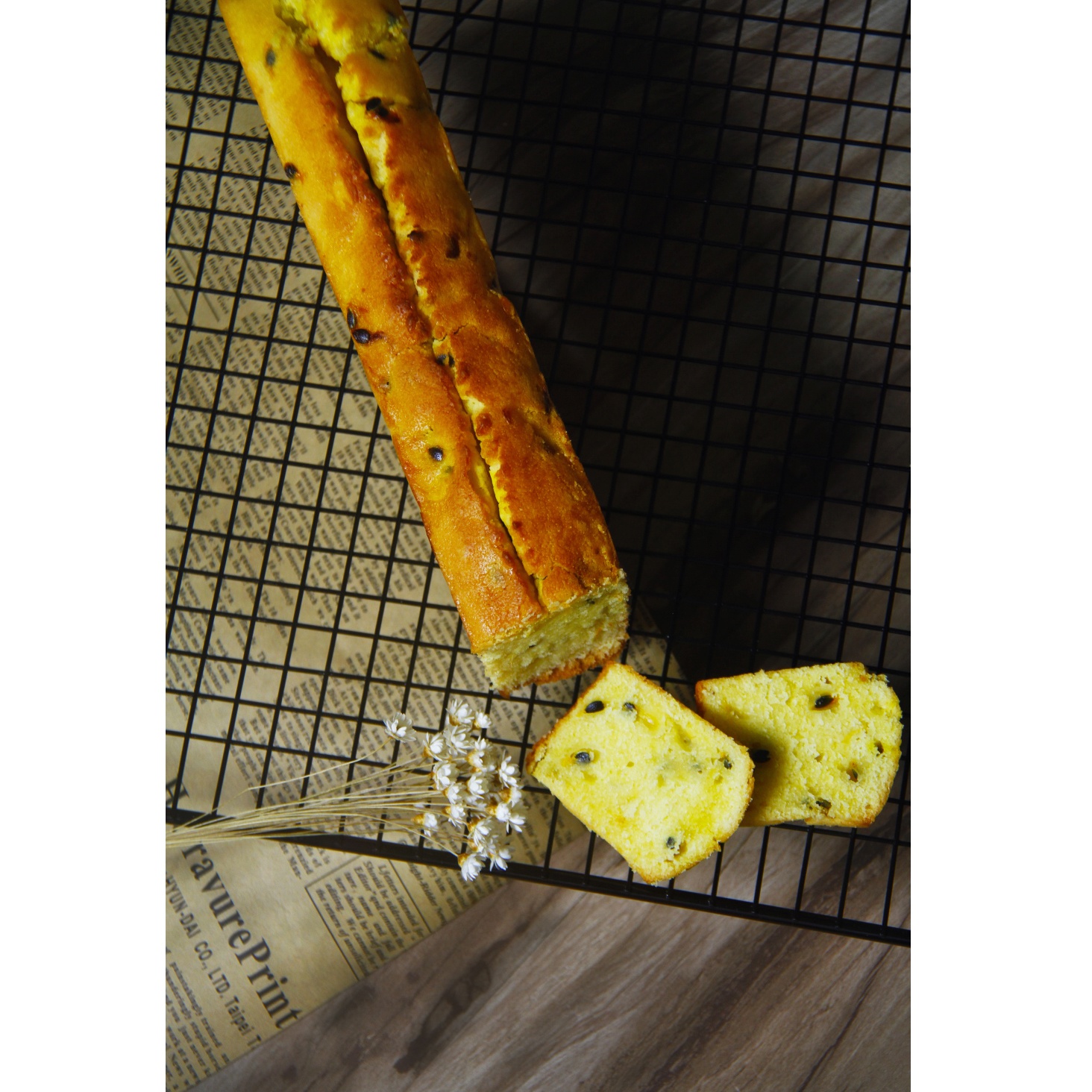 轻盈百香果磅蛋糕