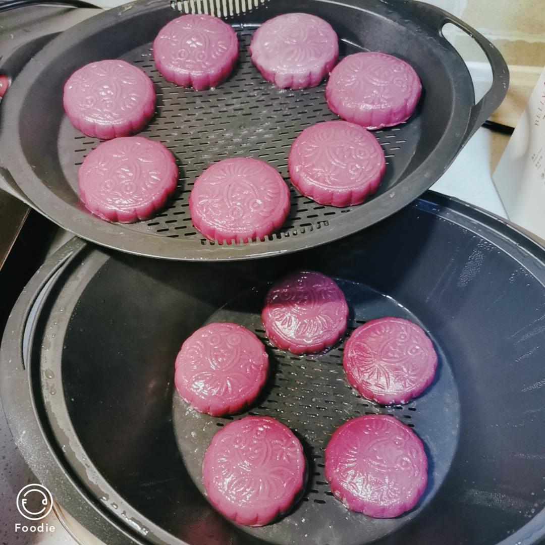 紫薯豆沙糕小美版的做法