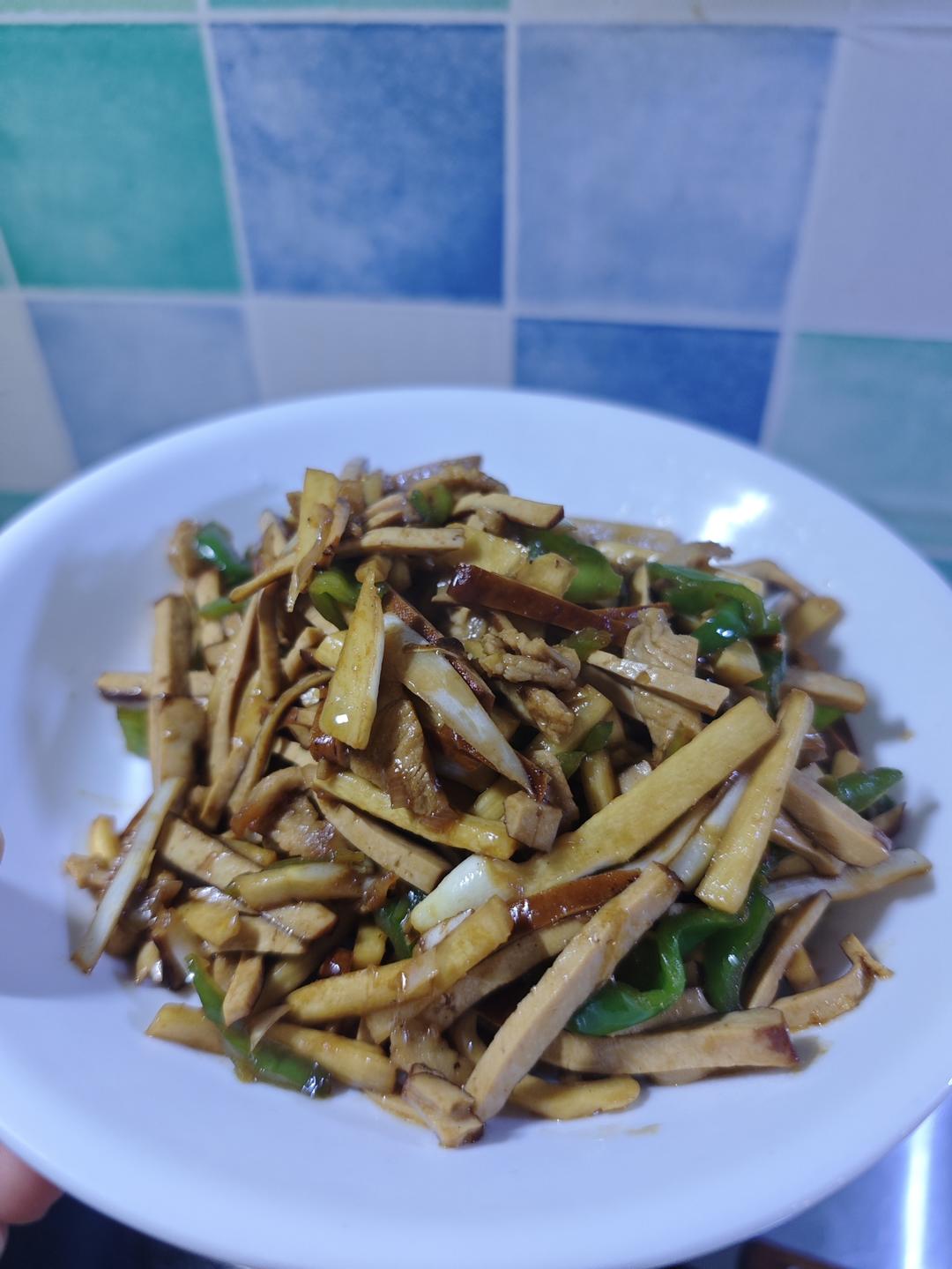 张姐-香干肉丝榨菜炒茭白（笋）