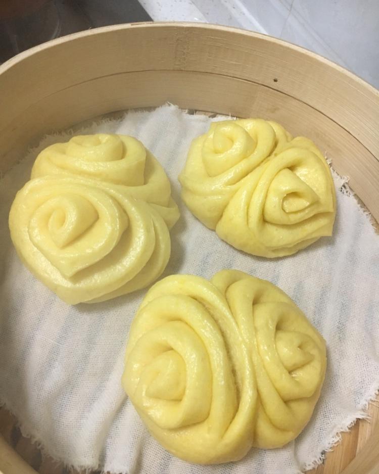 南瓜花卷馒头