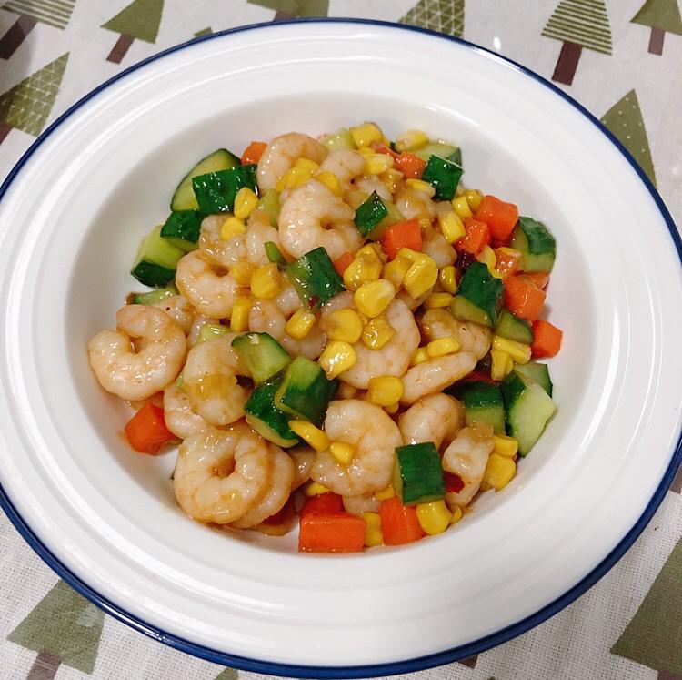 三色炒虾仁