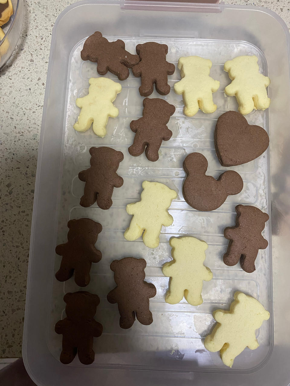 巧克力小熊饼干